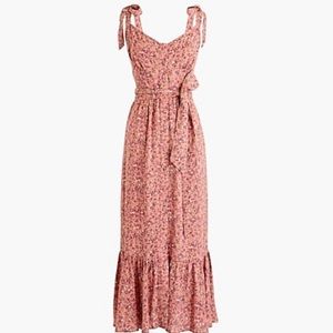 New!  J.Crew button-front midi dress with ruffle